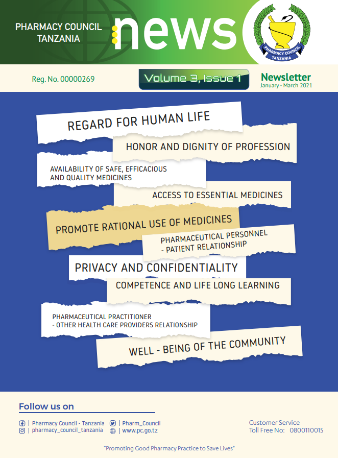 Pharmacy Council Newsletter Volume 3 Issue 1